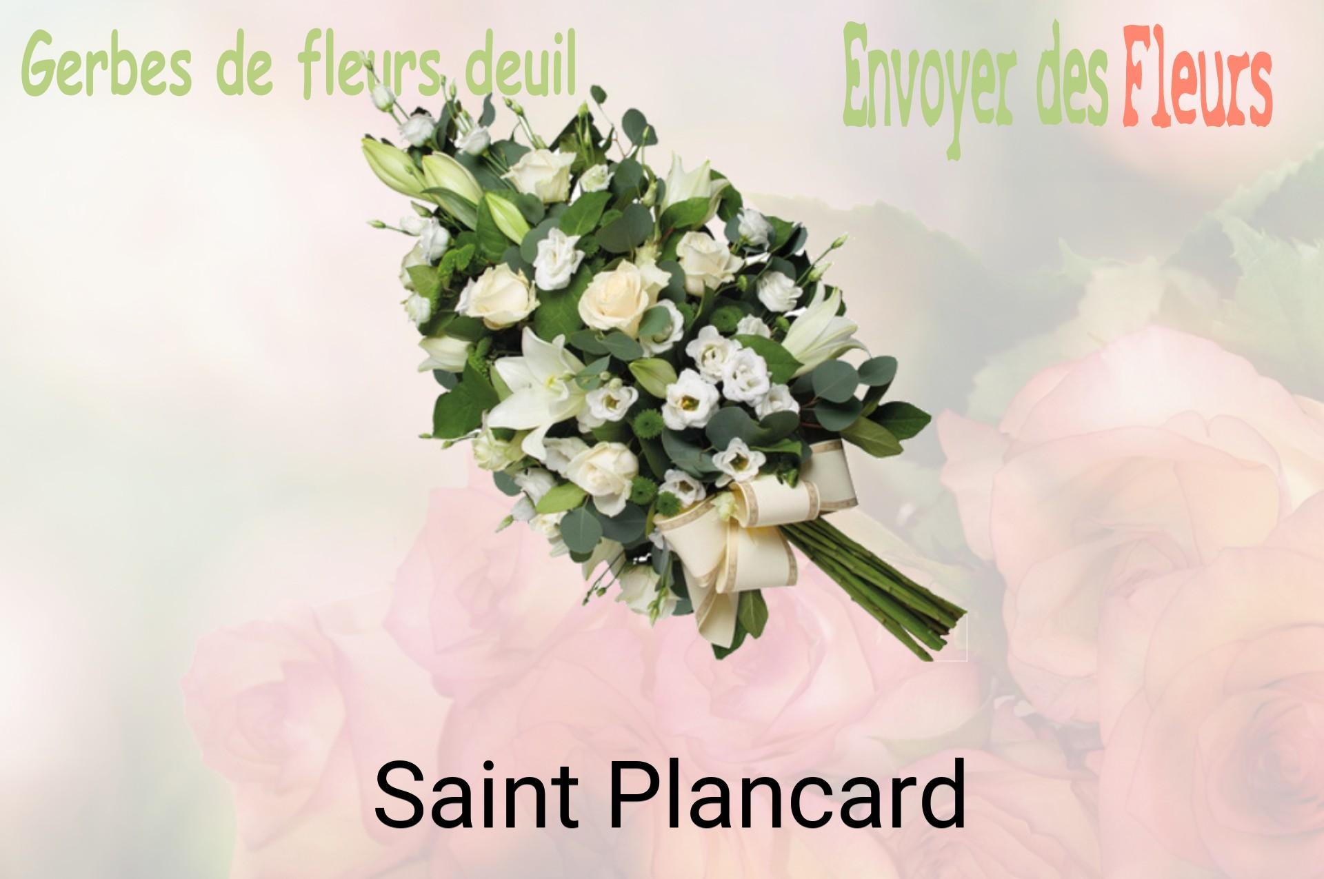 Gerbe de fleurs de deuil livrée à Saint-Plancard